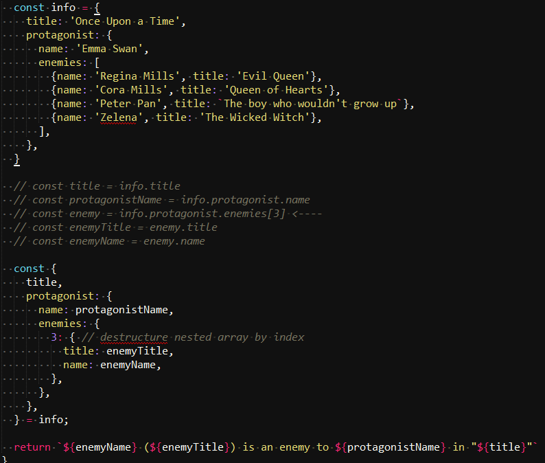 Destructure Nested Array And Object – SmartDevNow